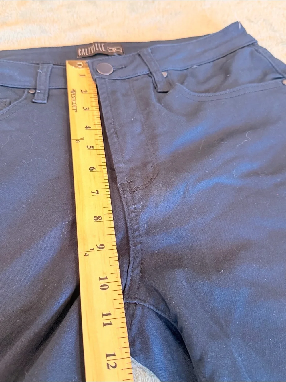 Caliville Men’s Navy Blue Stretch Chino Shorts Size M 32 Casual